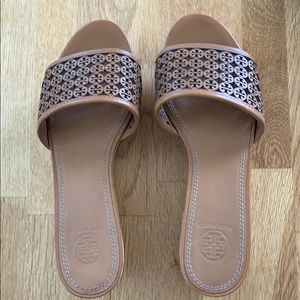 Tory Burch cutout platform wedges 8